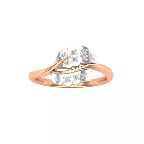 Women Wedding Engagement Ring STL OBJ FBX Renders Details