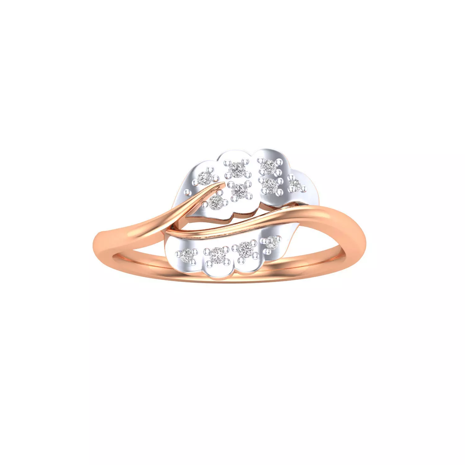 Women Wedding Engagement Ring STL OBJ FBX Renders Details 3D print model_0