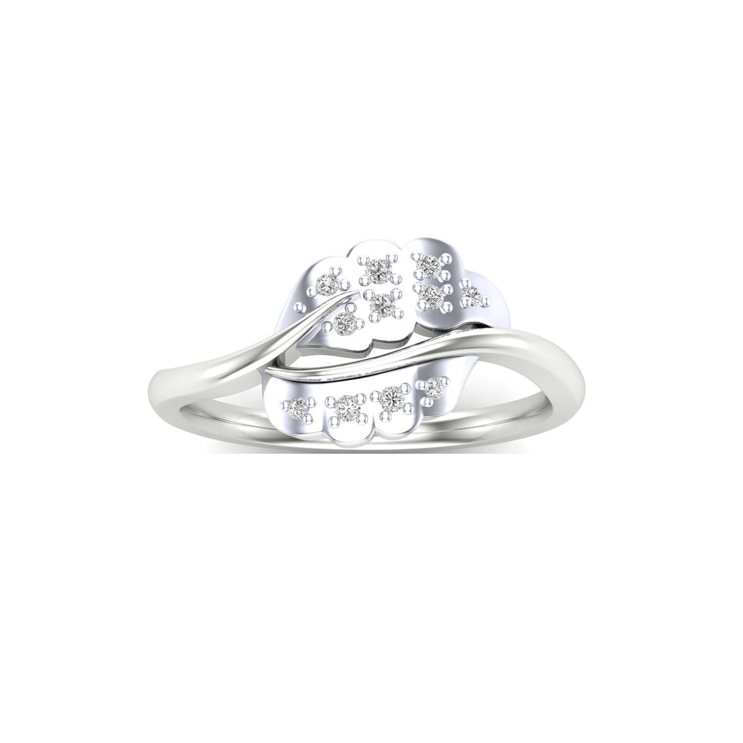 Women Wedding Engagement Ring STL OBJ FBX Renders Details 3D print model_15