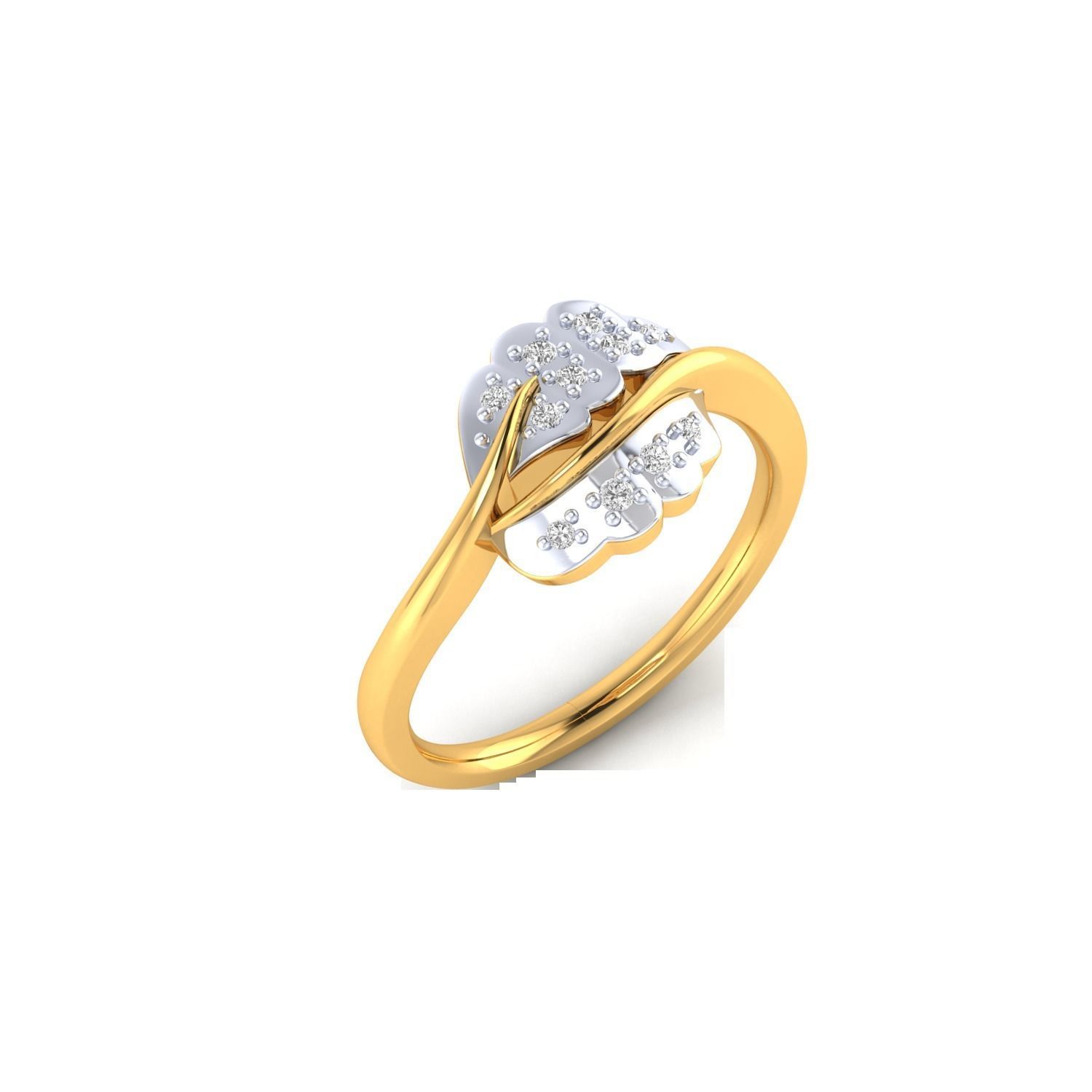 Women Wedding Engagement Ring STL OBJ FBX Renders Details 3D print model_6