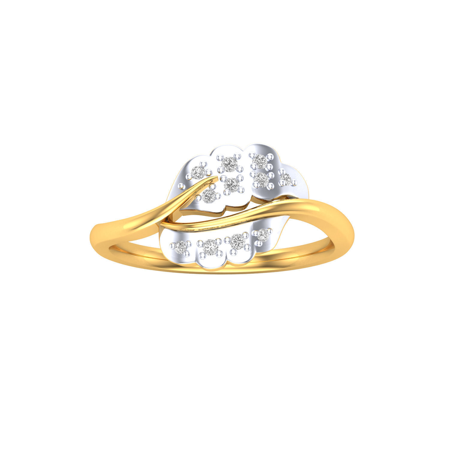 Women Wedding Engagement Ring STL OBJ FBX Renders Details 3D print model_16