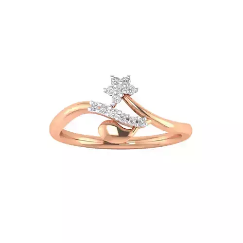 Women Star Ring STL OBJ FBX Renders Details