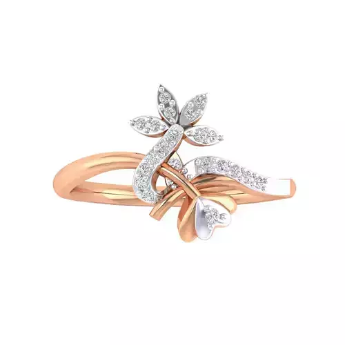 Women Star Ring STL OBJ FBX Renders Details