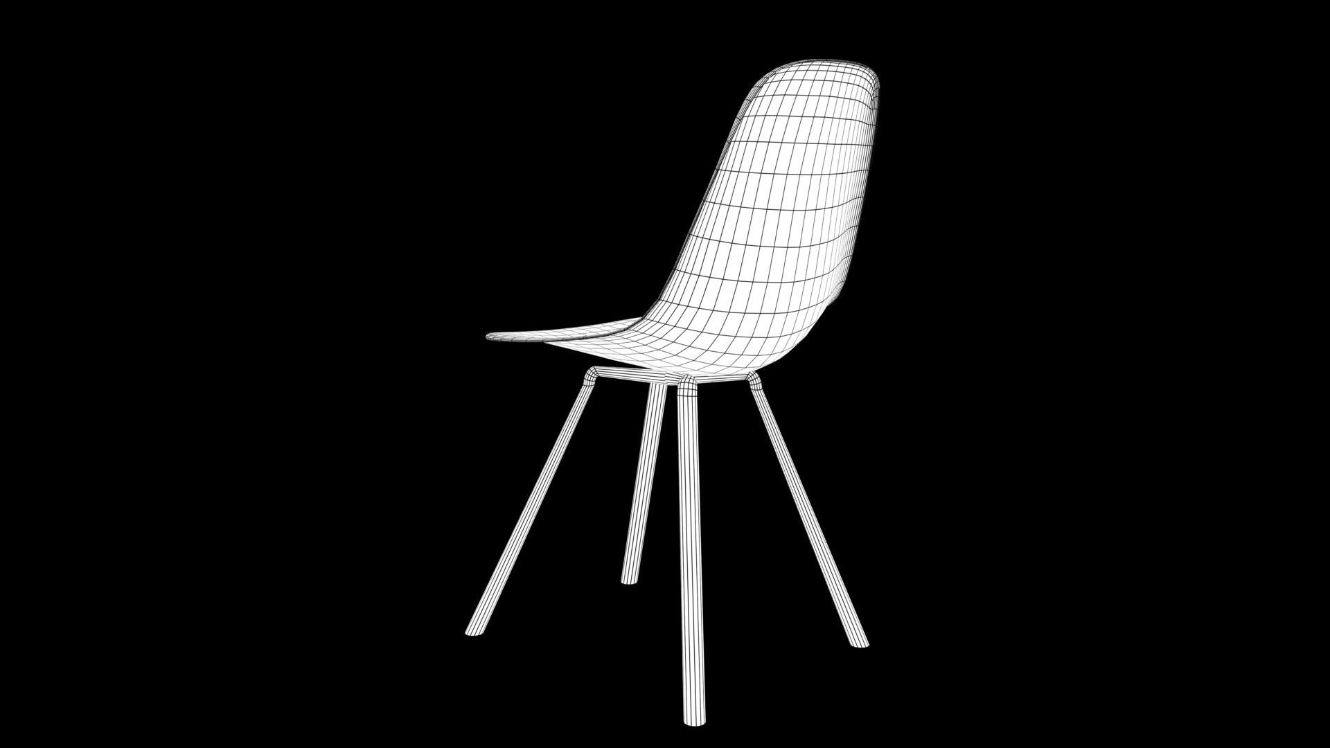 chair Low-poly 3D model_10
