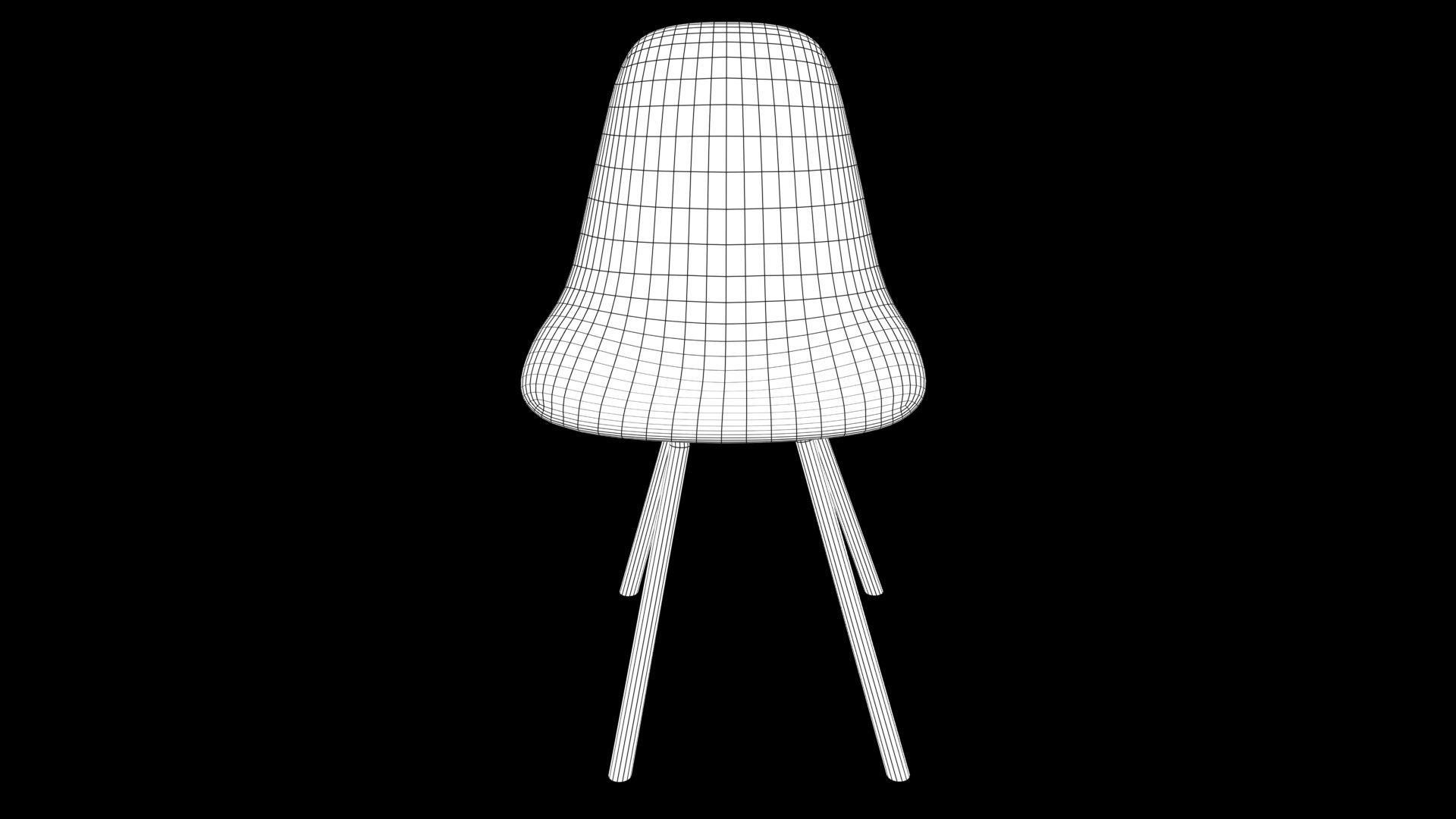 chair Low-poly 3D model_8
