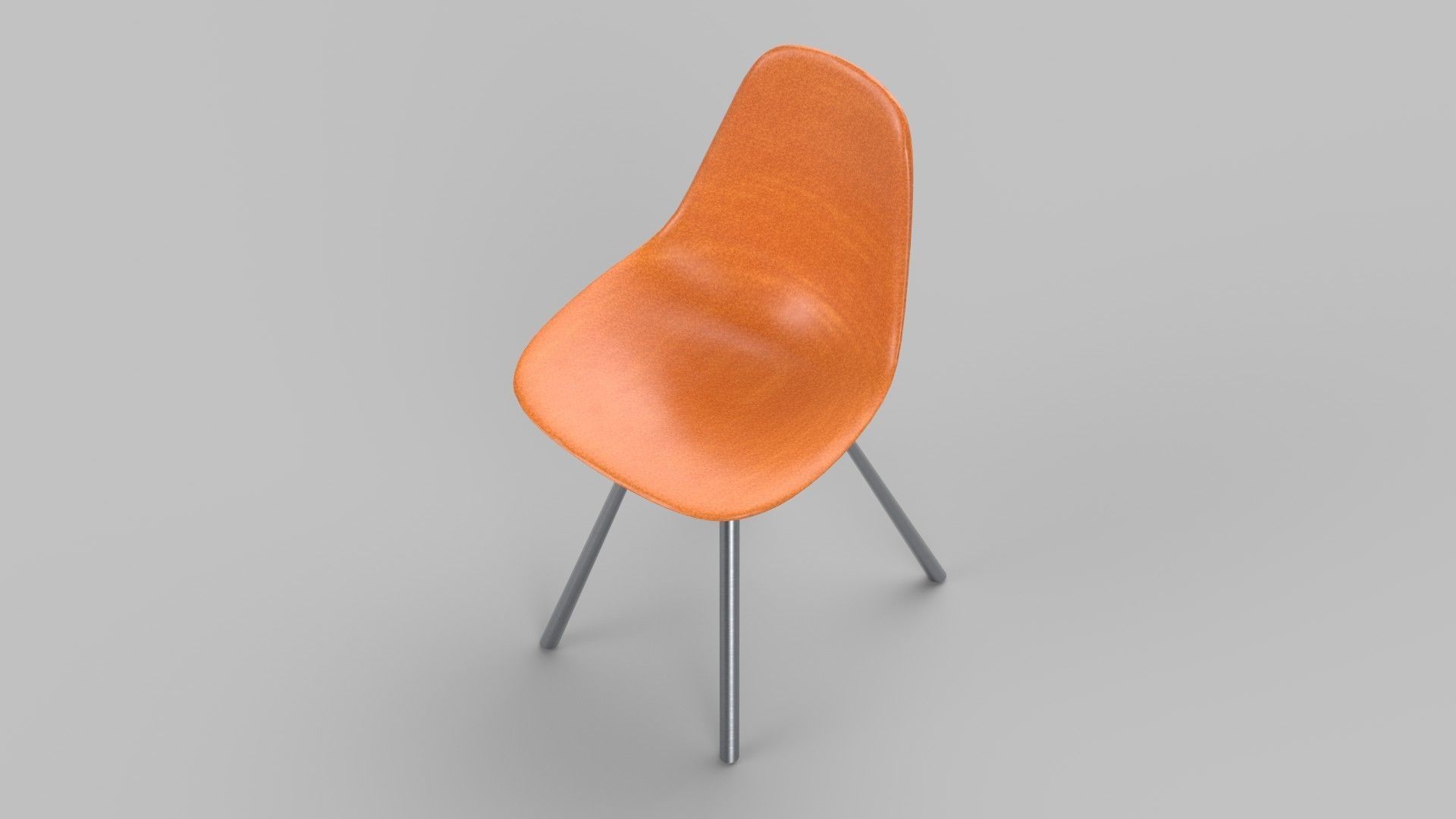 chair Low-poly 3D model_4
