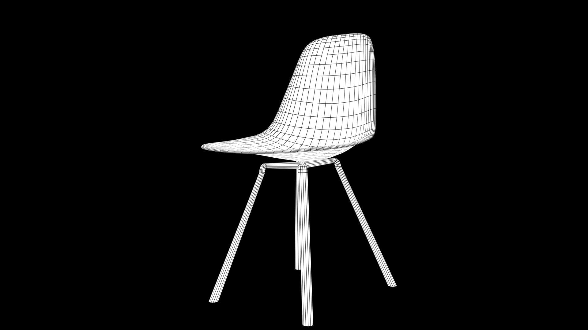 chair Low-poly 3D model_6