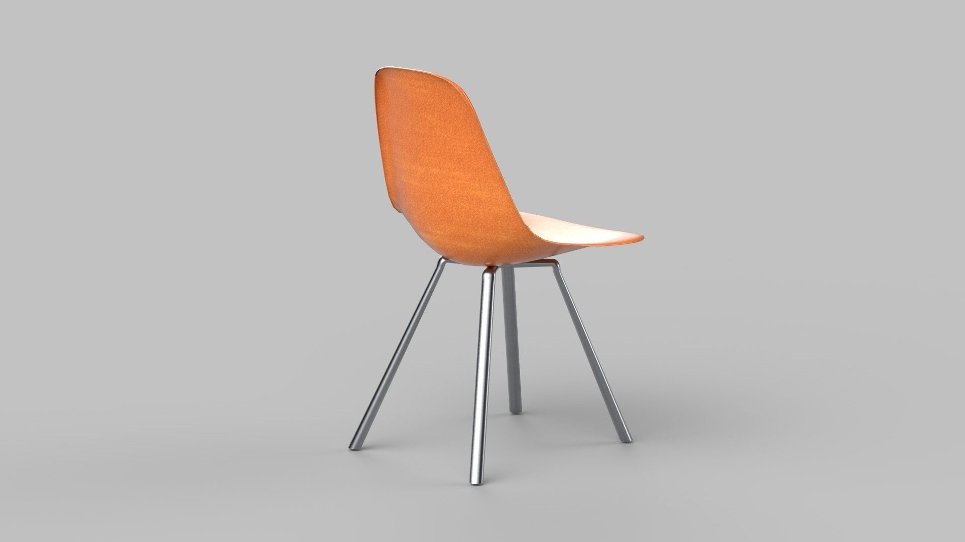 chair Low-poly 3D model_5