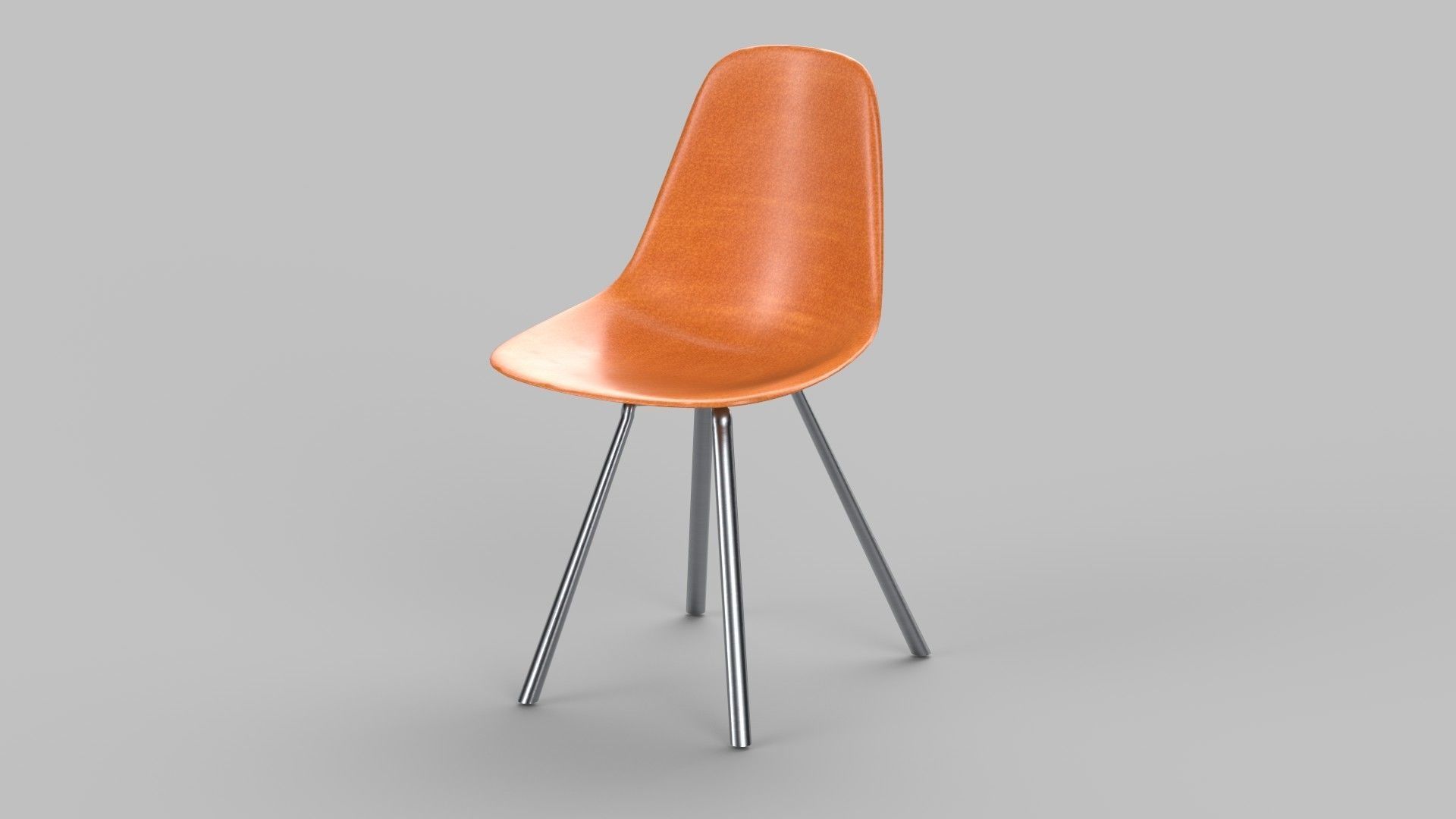 chair Low-poly 3D model_2