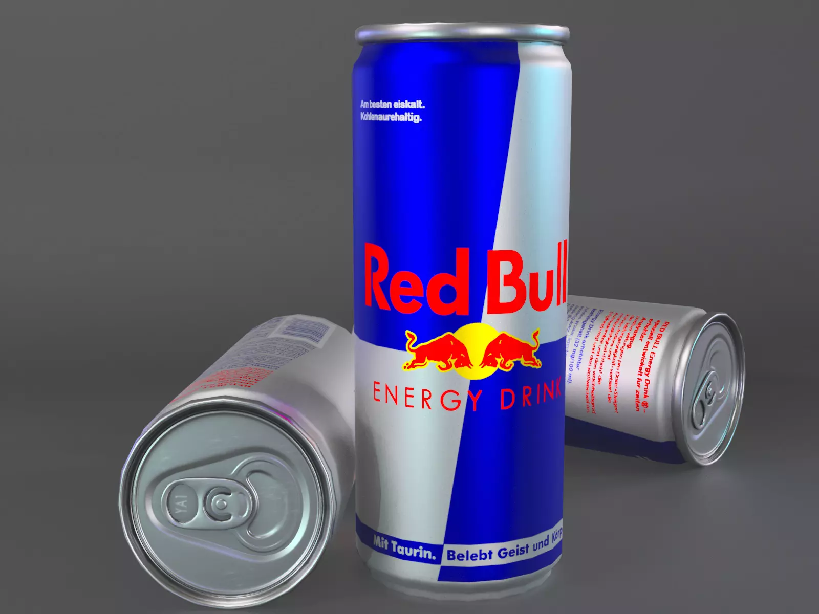 Red Bull model Low-poly 3D model_0