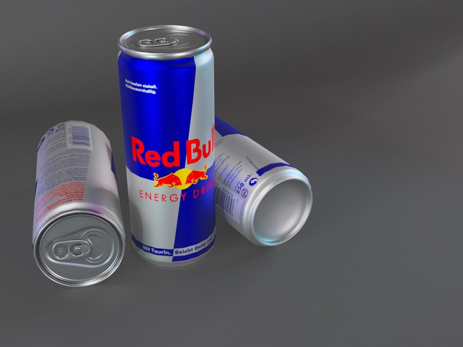 Red Bull model Low-poly 3D model_1