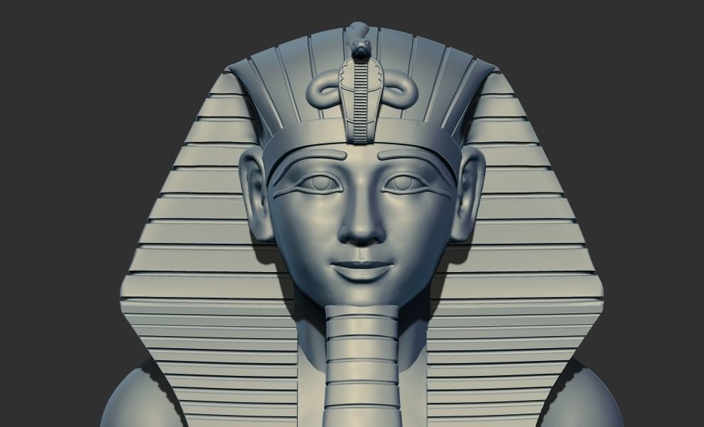 Kneeling Statue of Pharaoh Thutmose III 3d printable model 3D print model_7