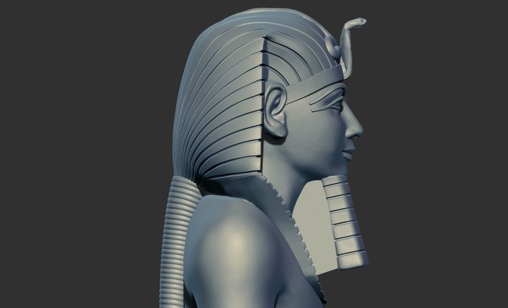 Kneeling Statue of Pharaoh Thutmose III 3d printable model 3D print model_6