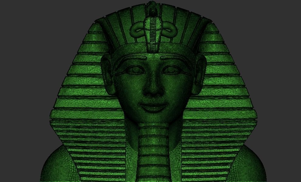 Kneeling Statue of Pharaoh Thutmose III 3d printable model 3D print model_9