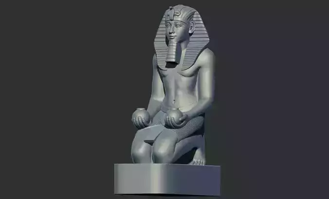 Kneeling Statue of Pharaoh Thutmose III 3d printable model 3D print model