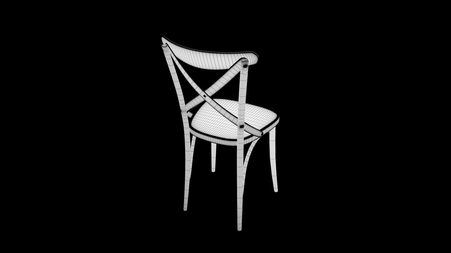 chair  Low-poly 3D model_9