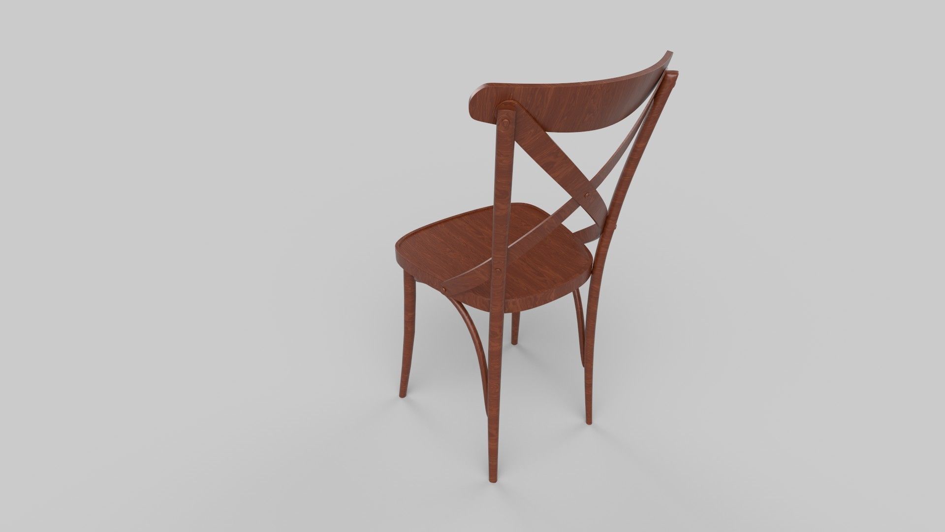 chair  Low-poly 3D model_4