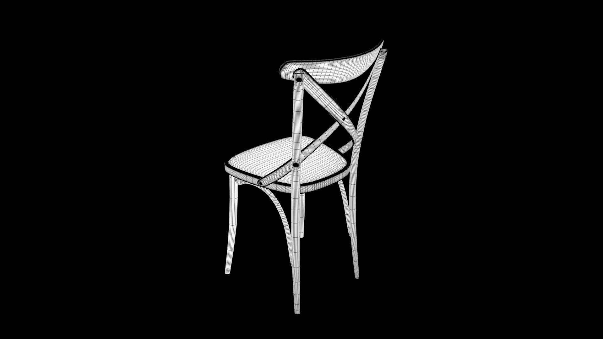 chair  Low-poly 3D model_10