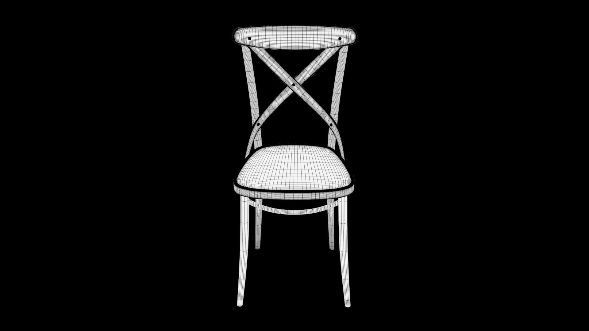 chair  Low-poly 3D model_6