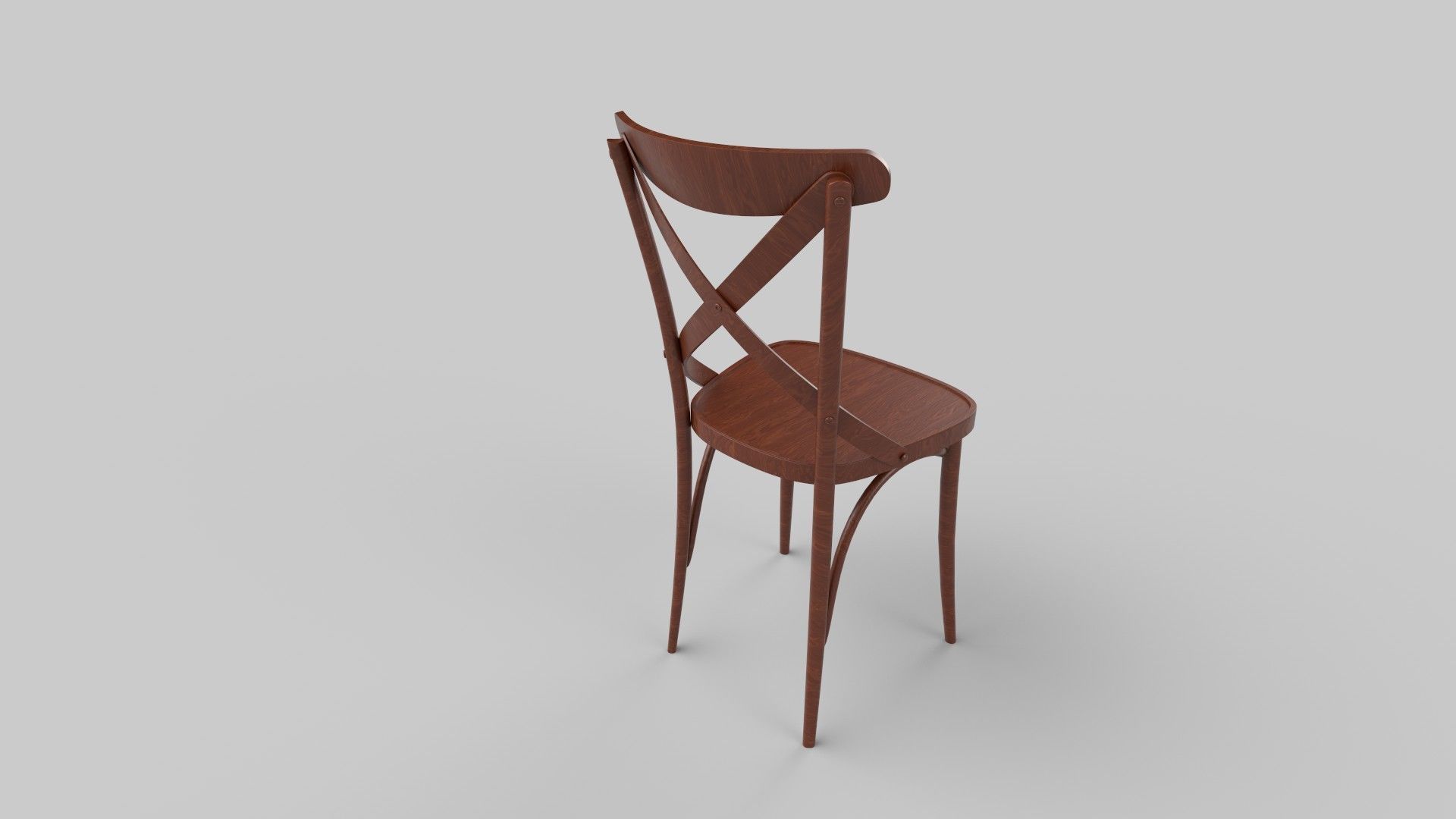chair  Low-poly 3D model_3