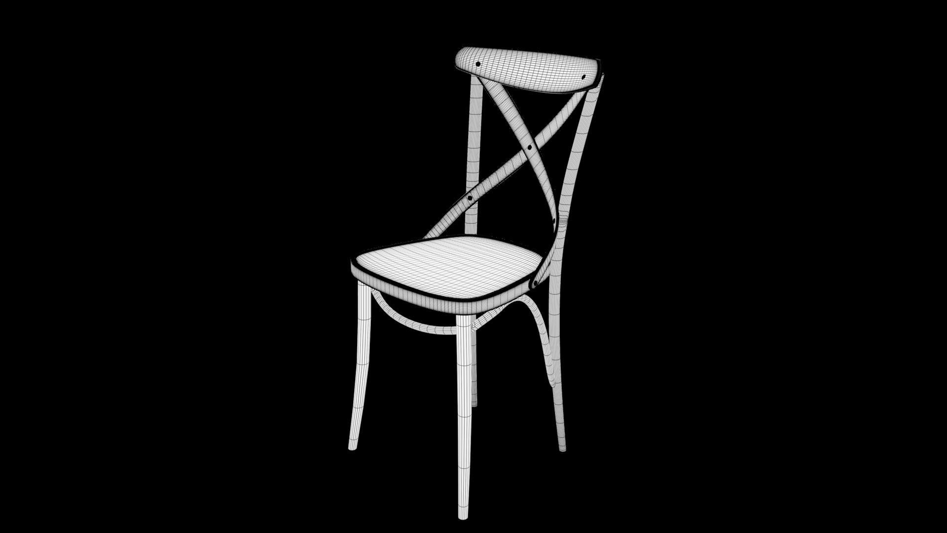 chair  Low-poly 3D model_7