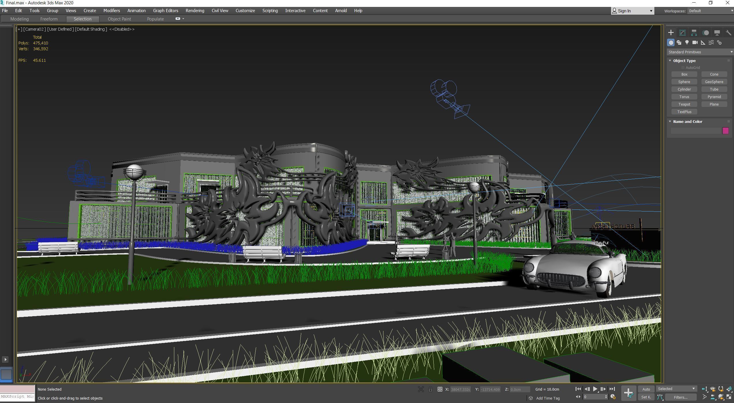 Flower building concept 3D model_6