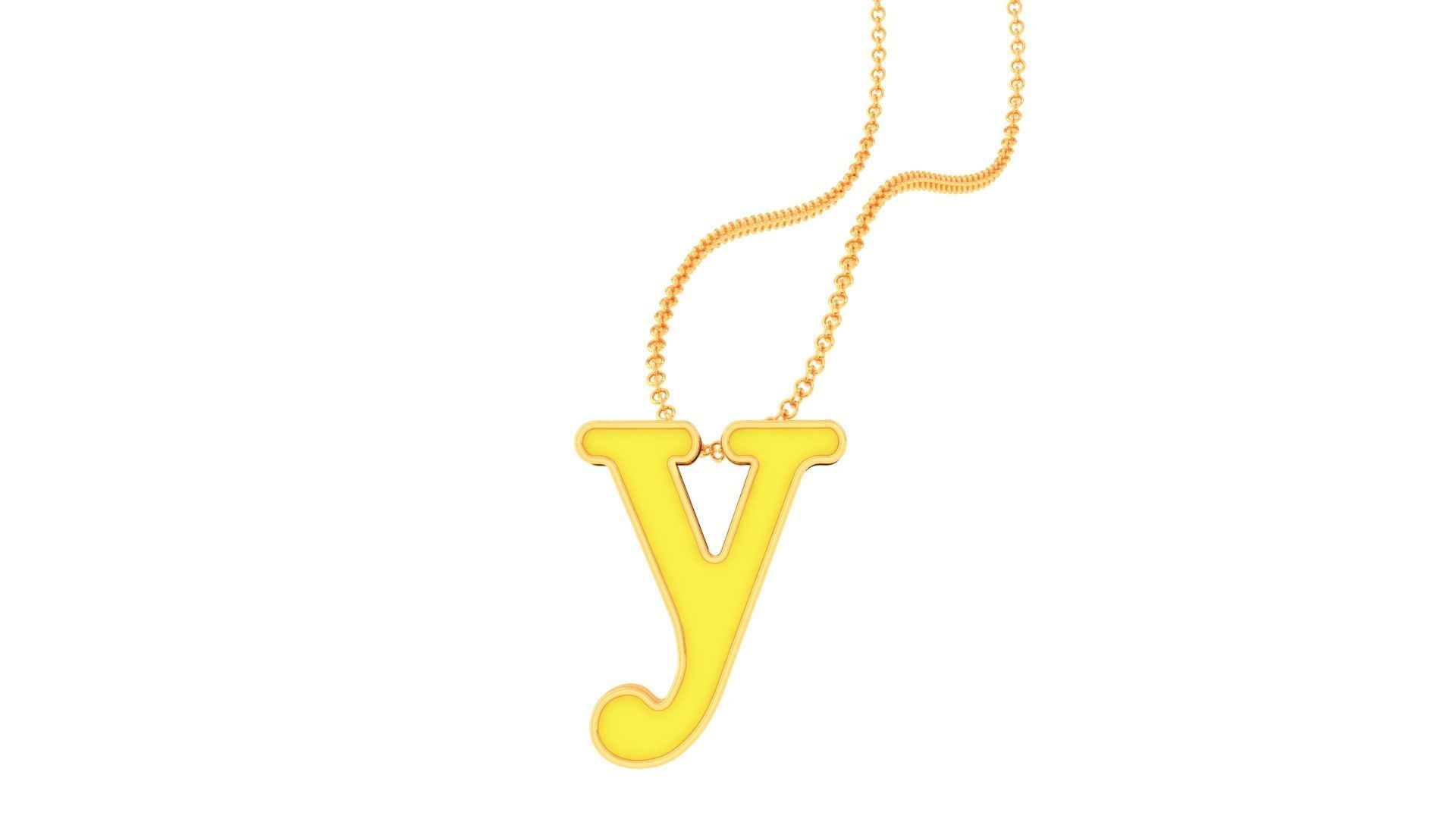 Alphabet - Y 3D print model_1