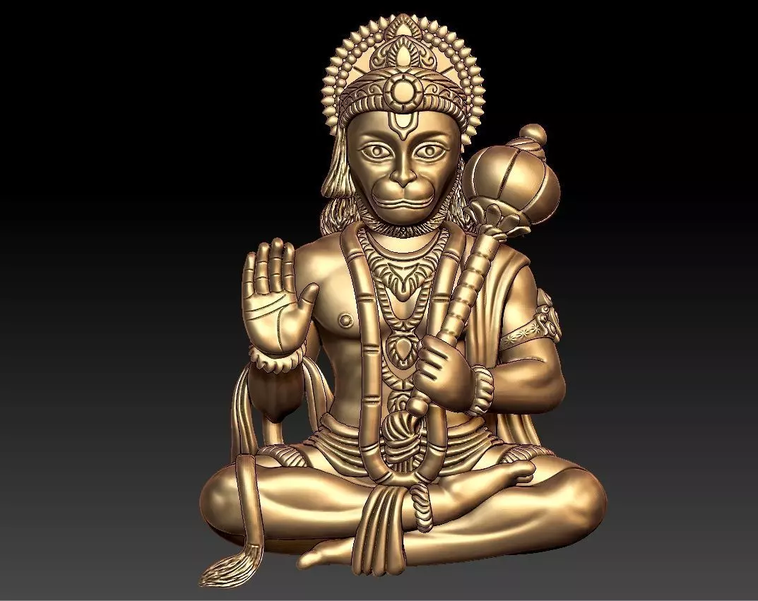 HUNUMAN PENDENT 3D print model_0