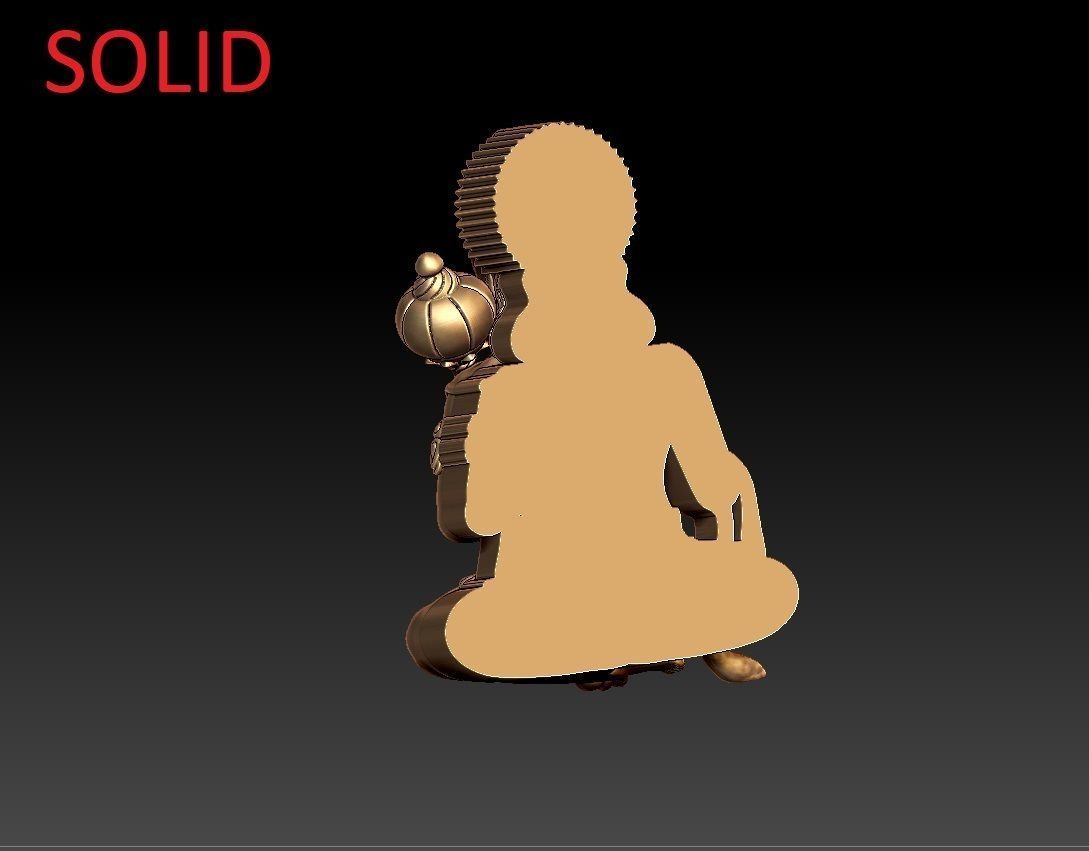 HUNUMAN PENDENT 3D print model_5