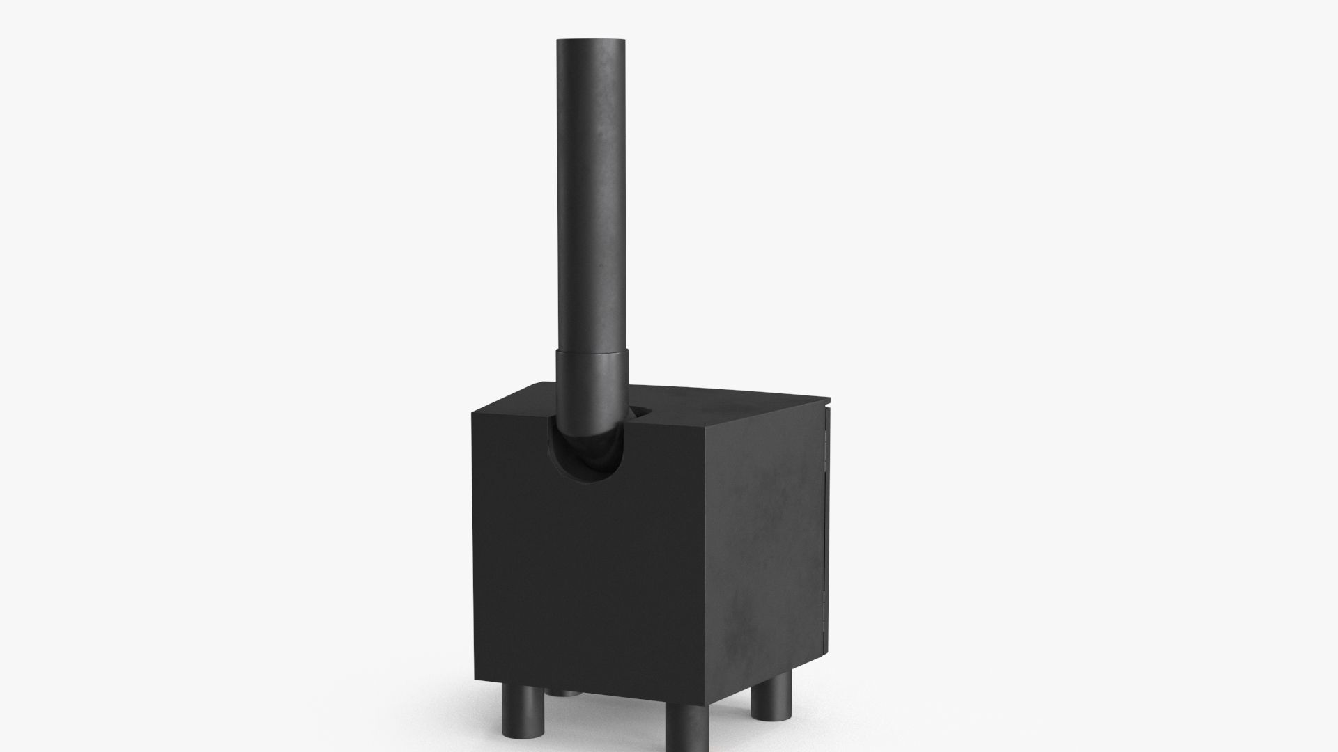 Fireplace v5 Low-poly 3D model_7