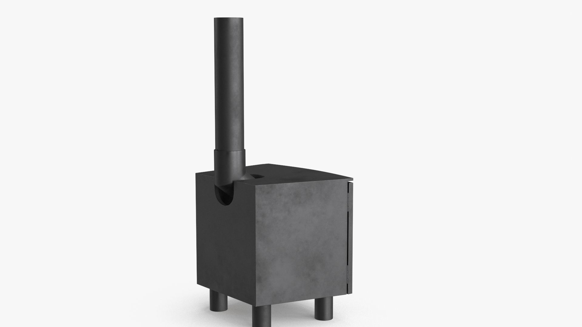 Fireplace v5 Low-poly 3D model_6