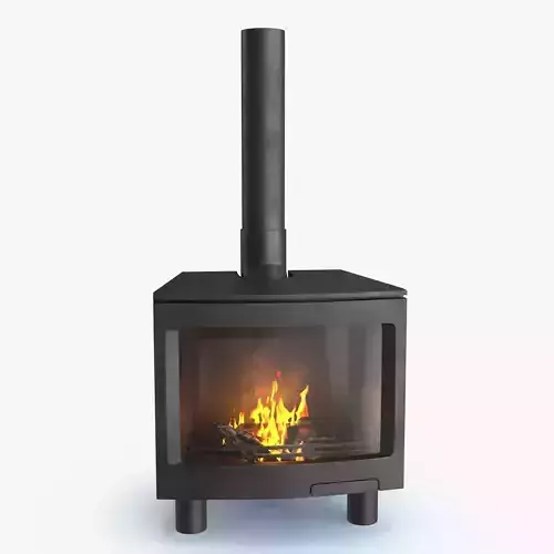 Fireplace v5 Low-poly 3D model