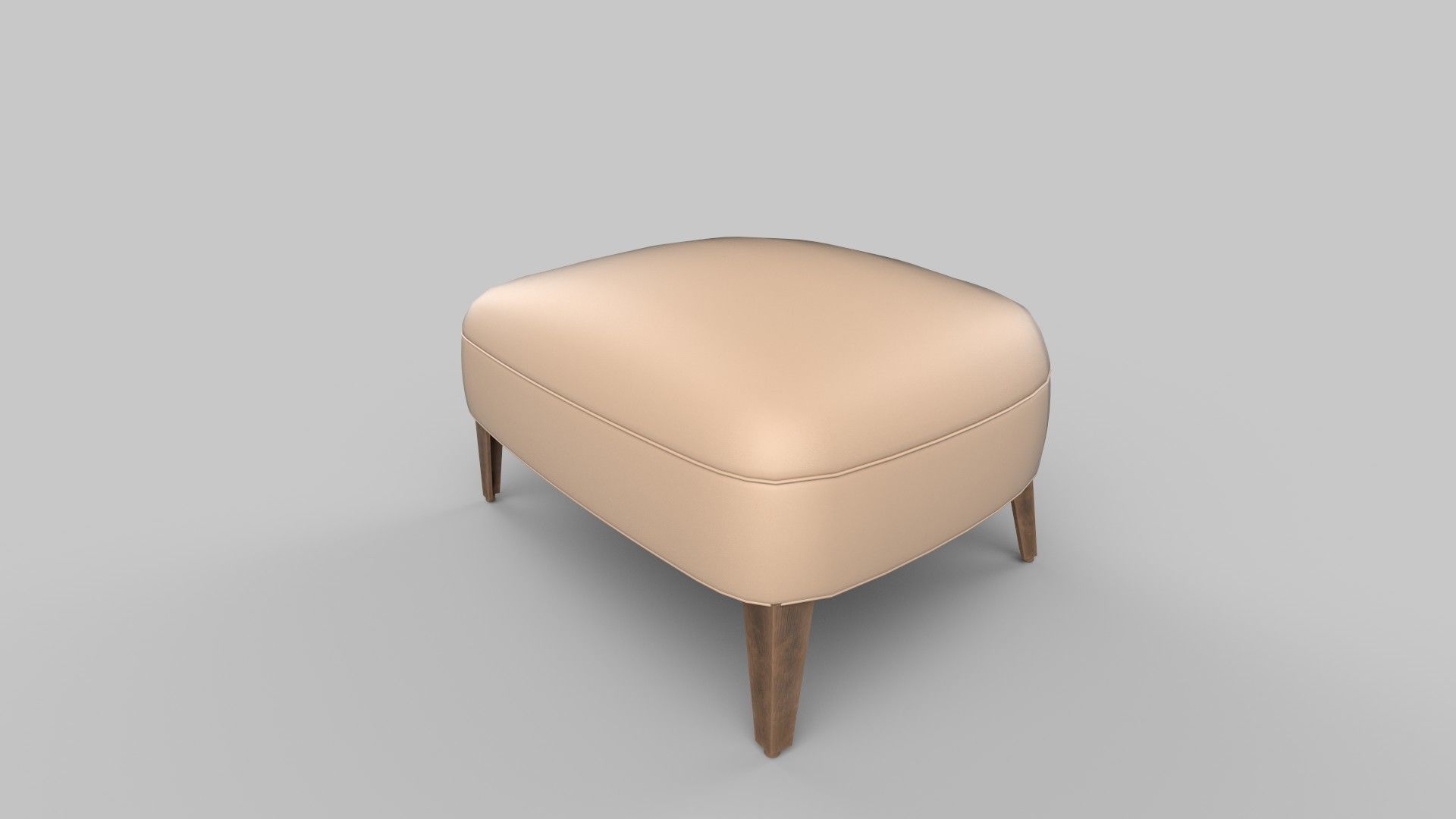 footrest Low-poly 3D model_4