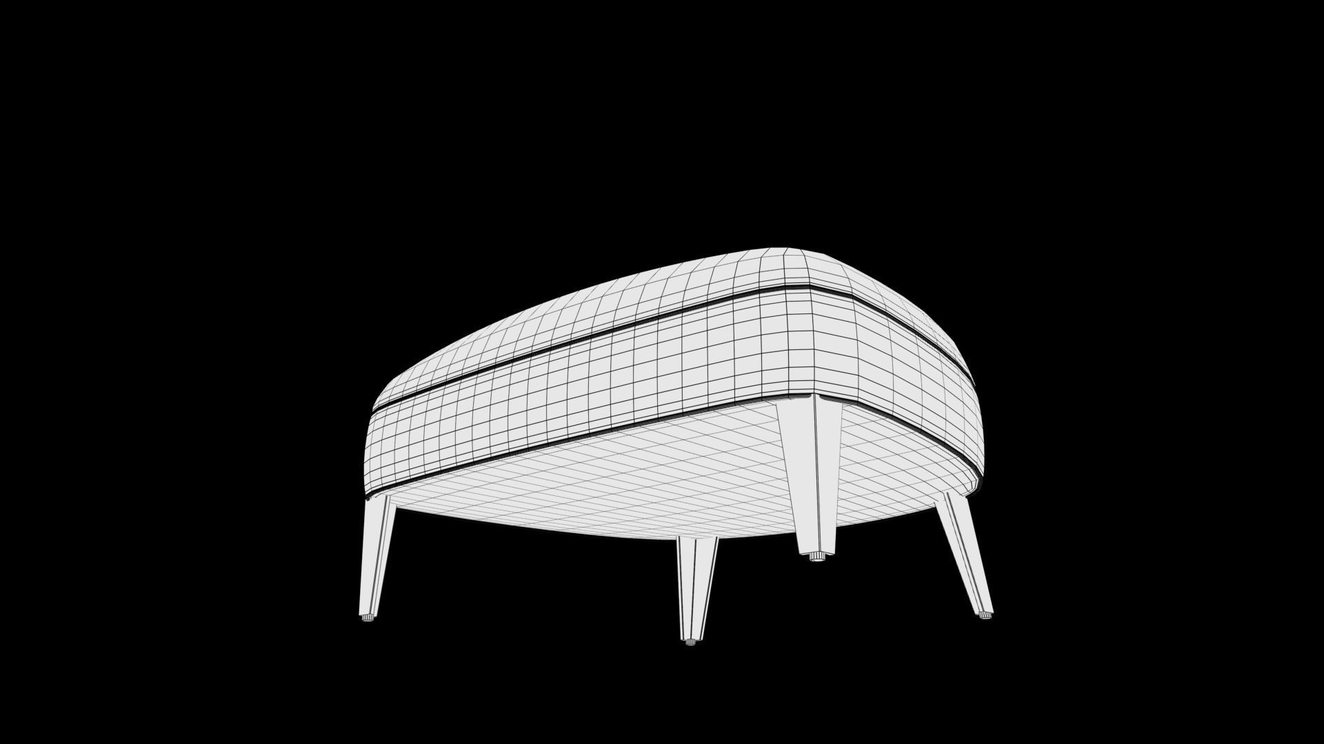 footrest Low-poly 3D model_9