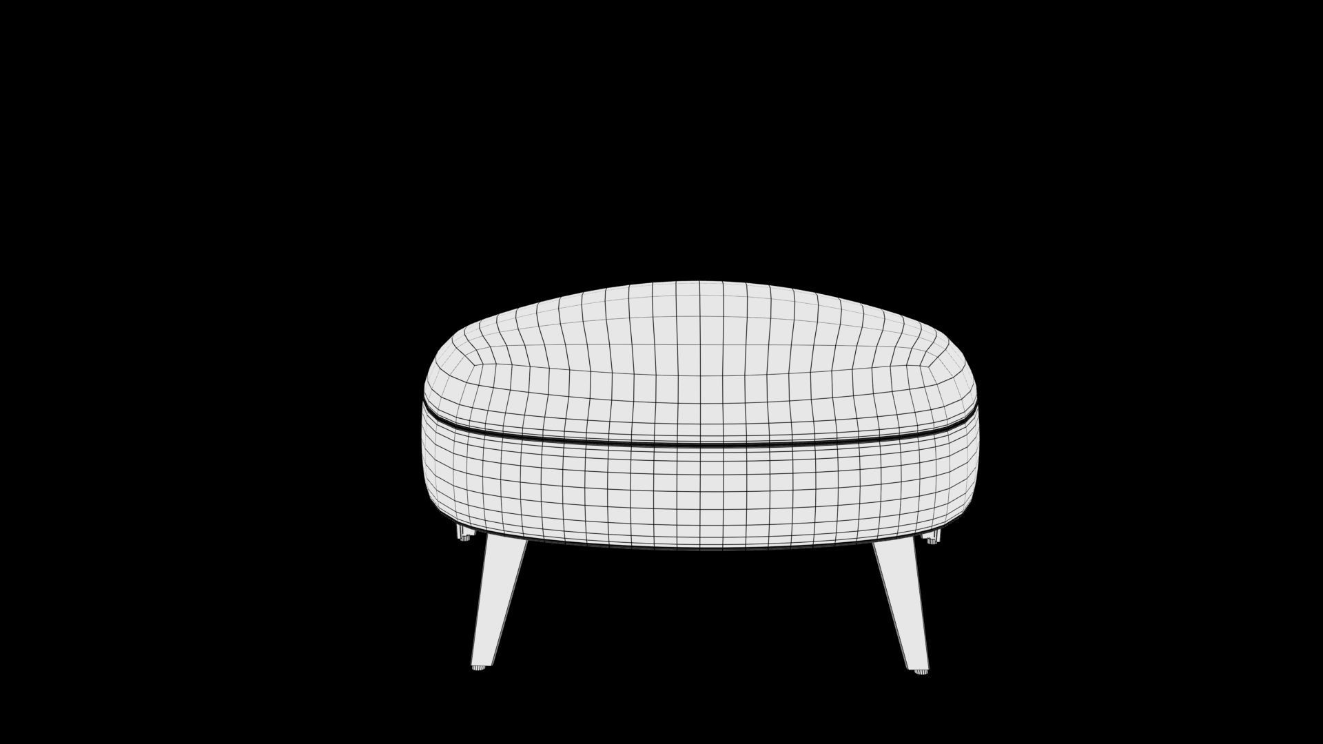 footrest Low-poly 3D model_6