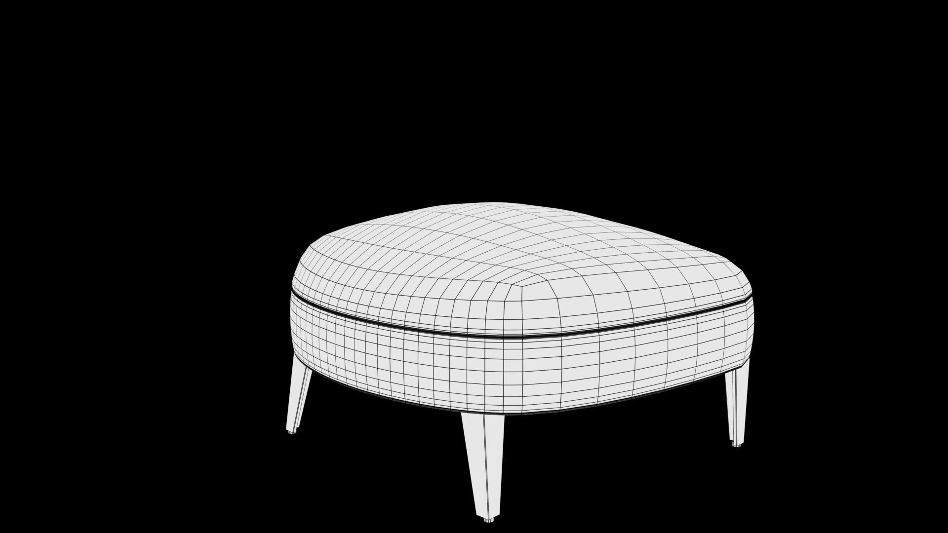footrest Low-poly 3D model_7