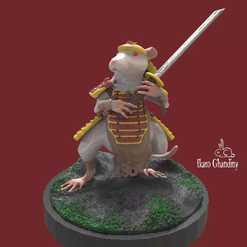 Samurai Rat 3D print model