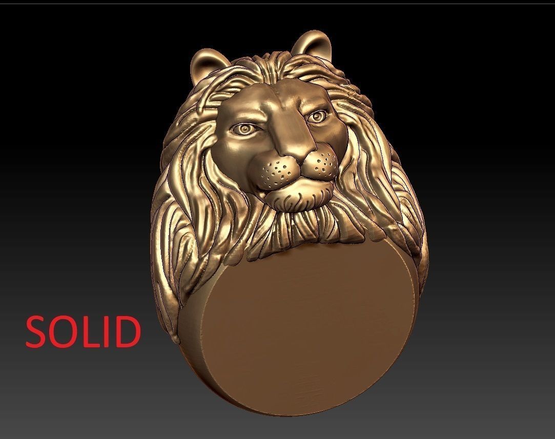 LION RING 3D print model_7