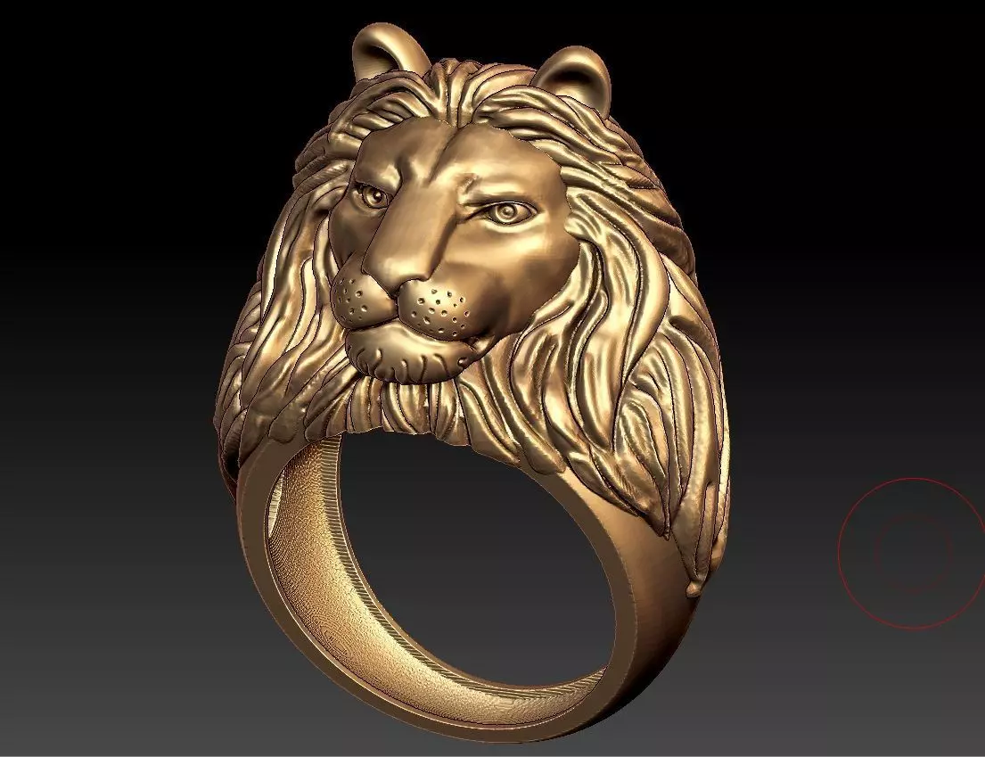 LION RING 3D print model_0