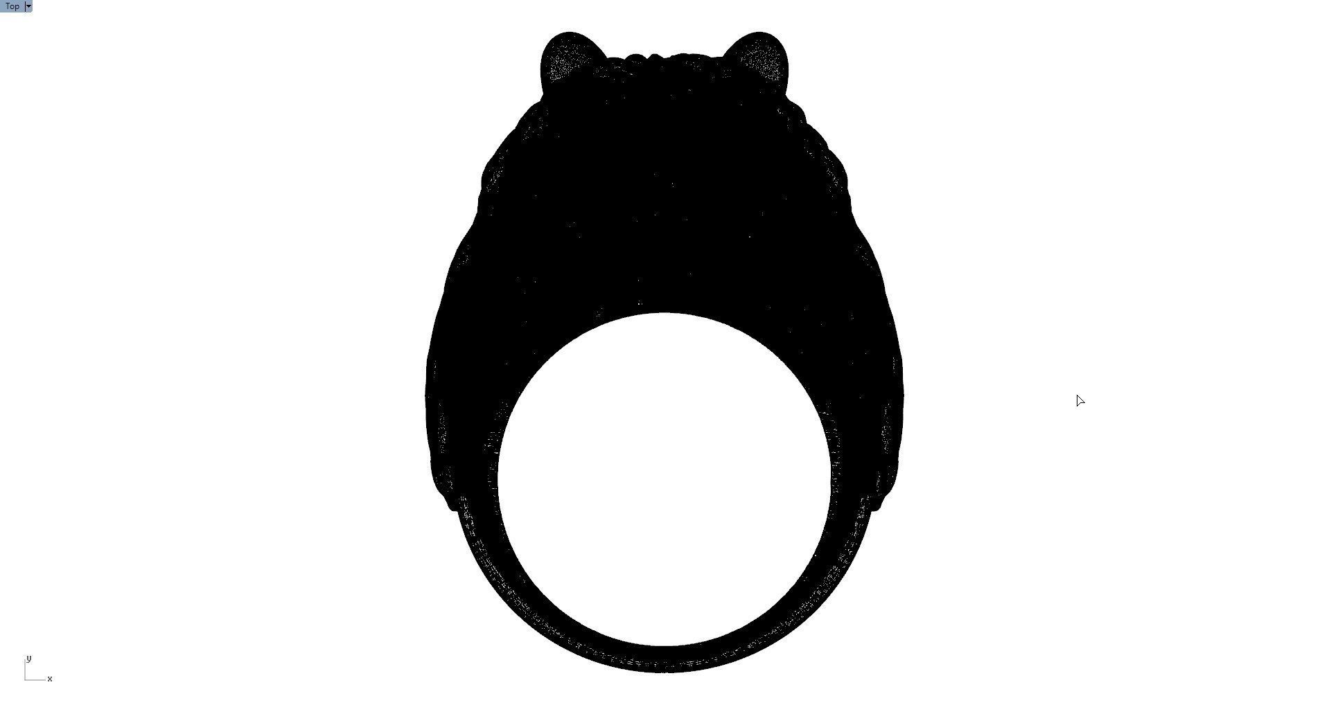 LION RING 3D print model_1