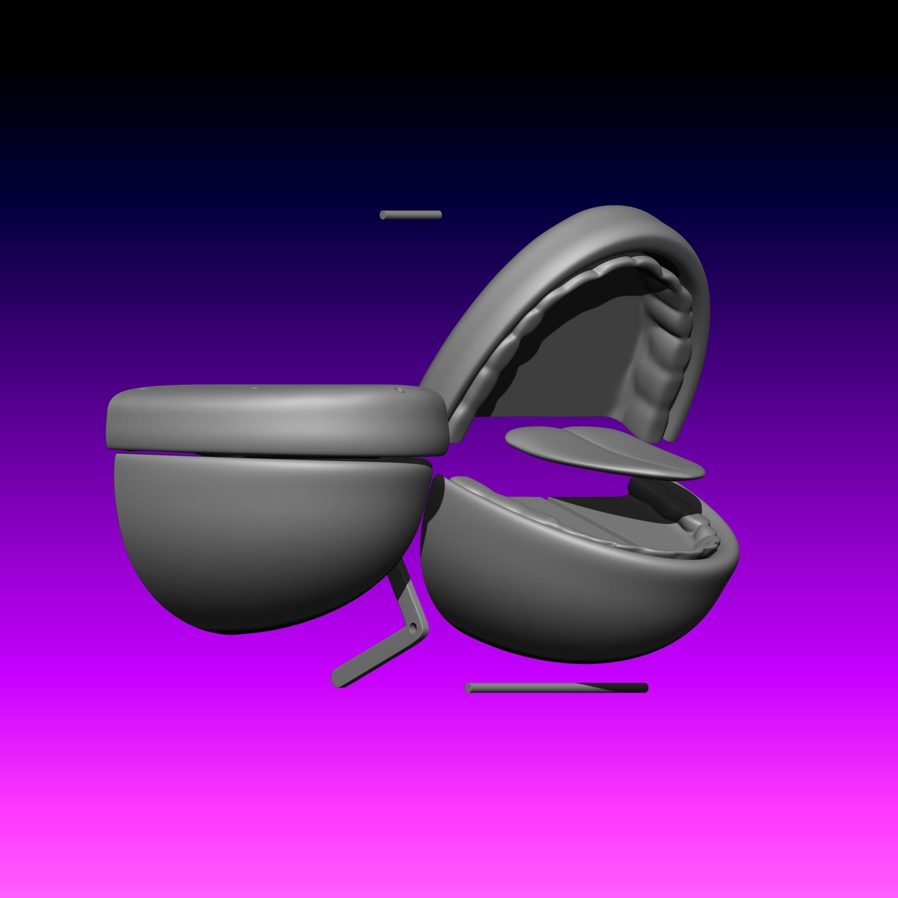 FREE BETA mecanismo de boca y lengua  ventriloquist mechanism Free 3D print model_8