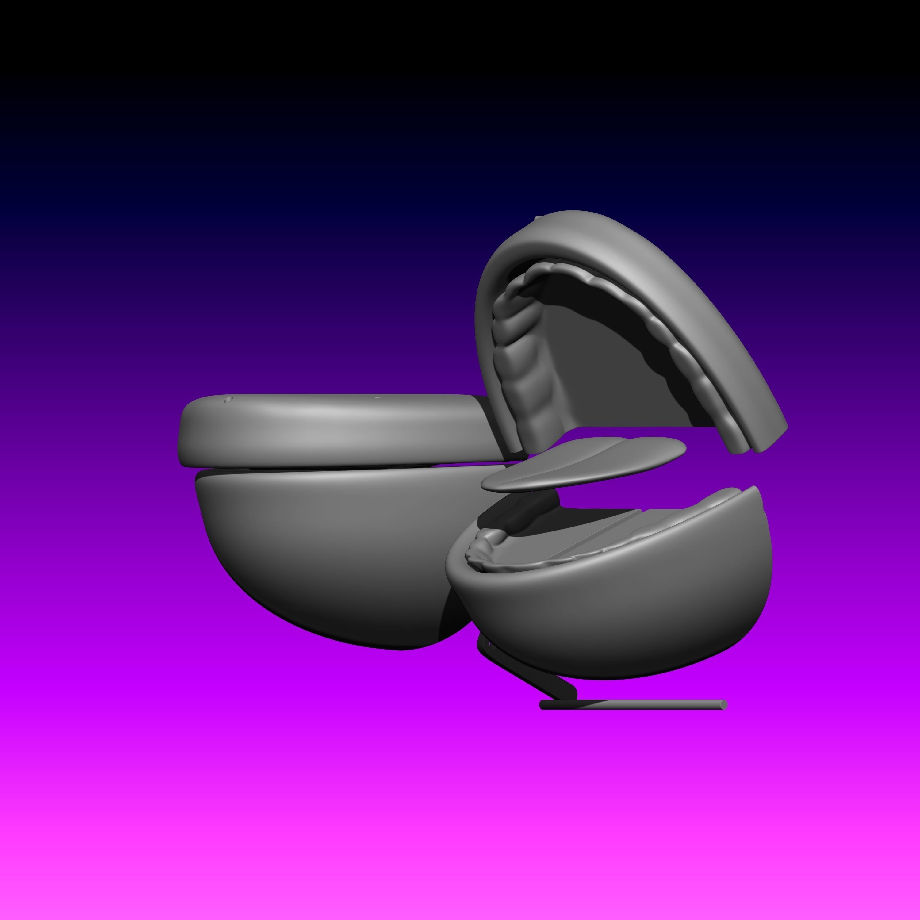 FREE BETA mecanismo de boca y lengua  ventriloquist mechanism Free 3D print model_2