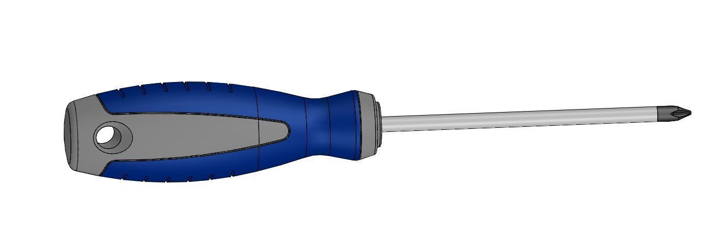 Screwdriver Philips 1 3D model_7