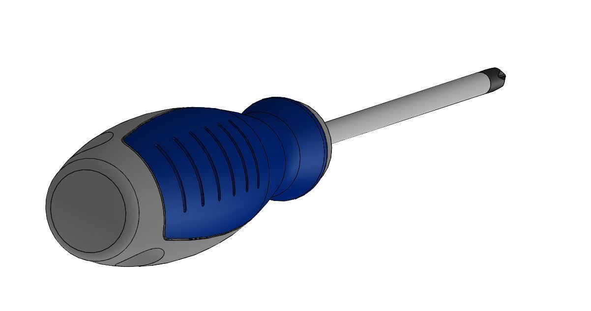Screwdriver Philips 1 3D model_10