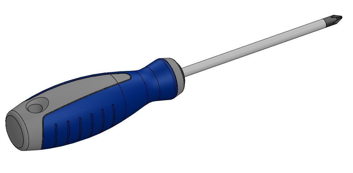 Screwdriver Philips 1 3D model_6