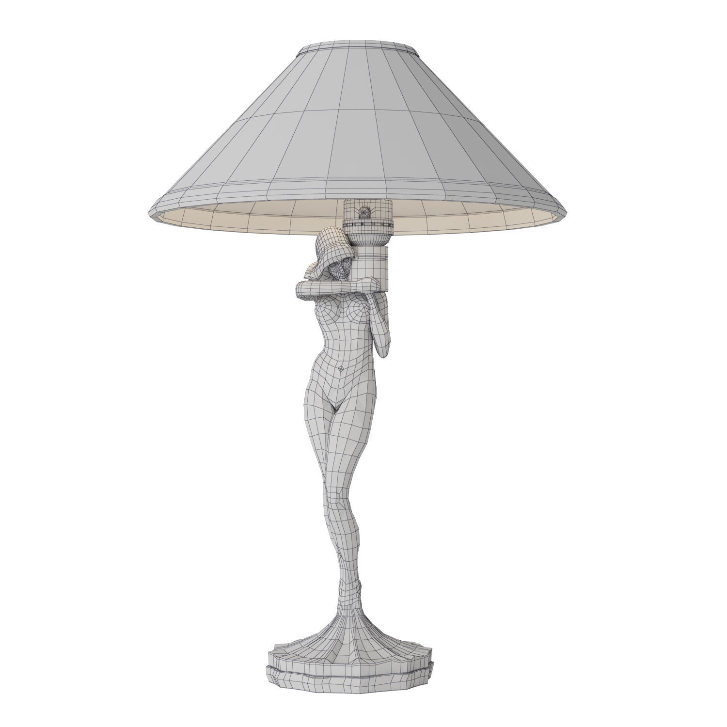 1stdibs Frankart Table Lamp L203 1922s 3D model_9