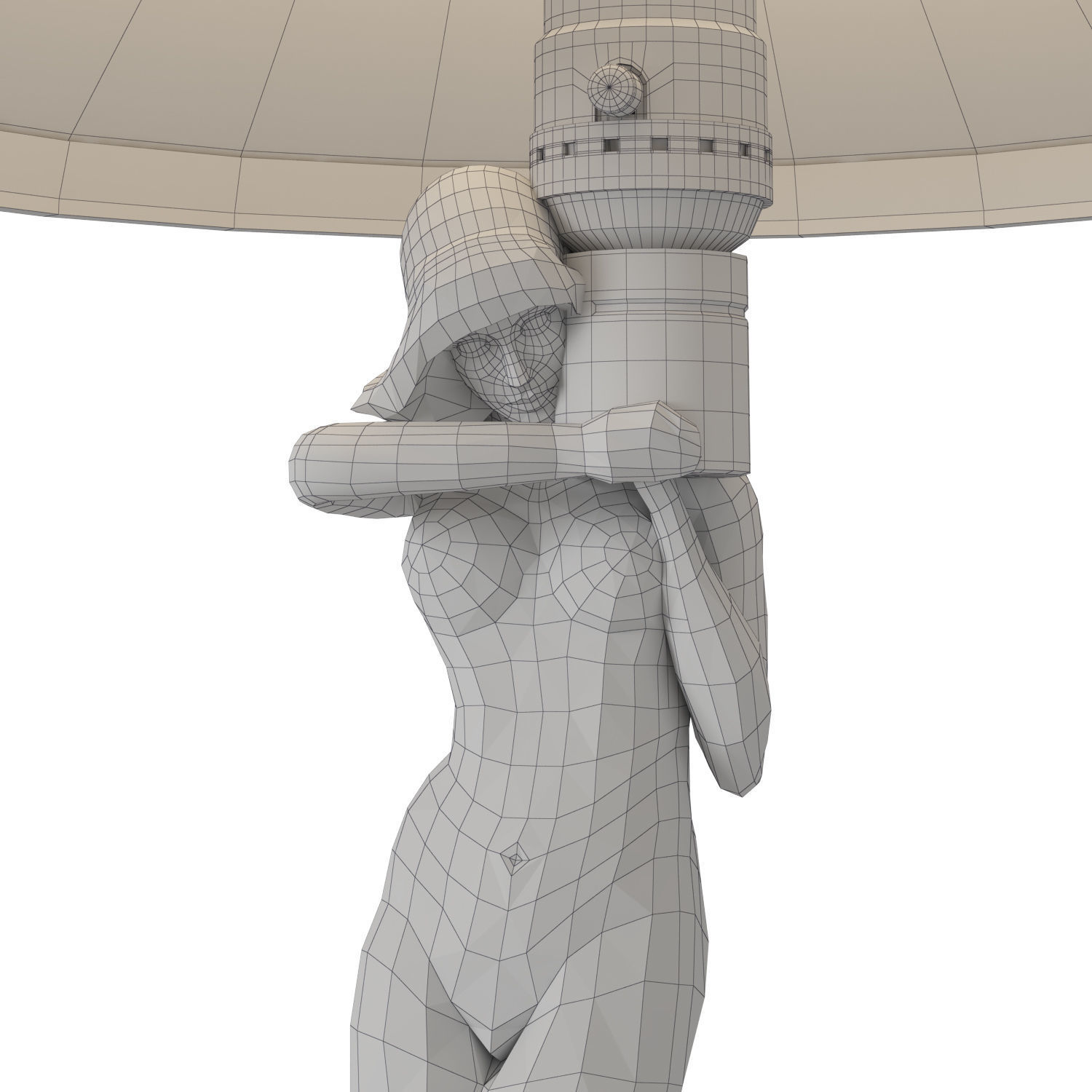 1stdibs Frankart Table Lamp L203 1922s 3D model_13