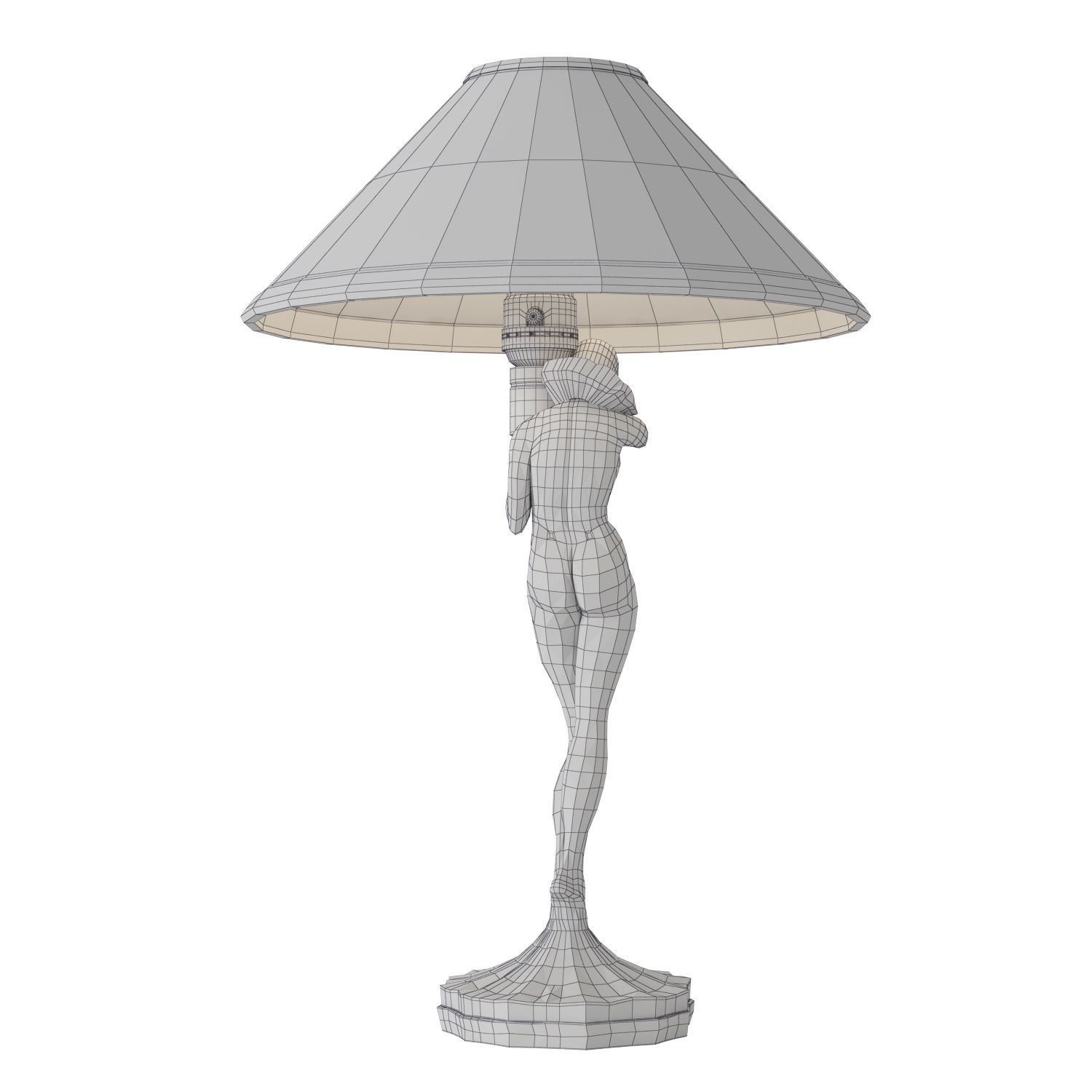 1stdibs Frankart Table Lamp L203 1922s 3D model_12