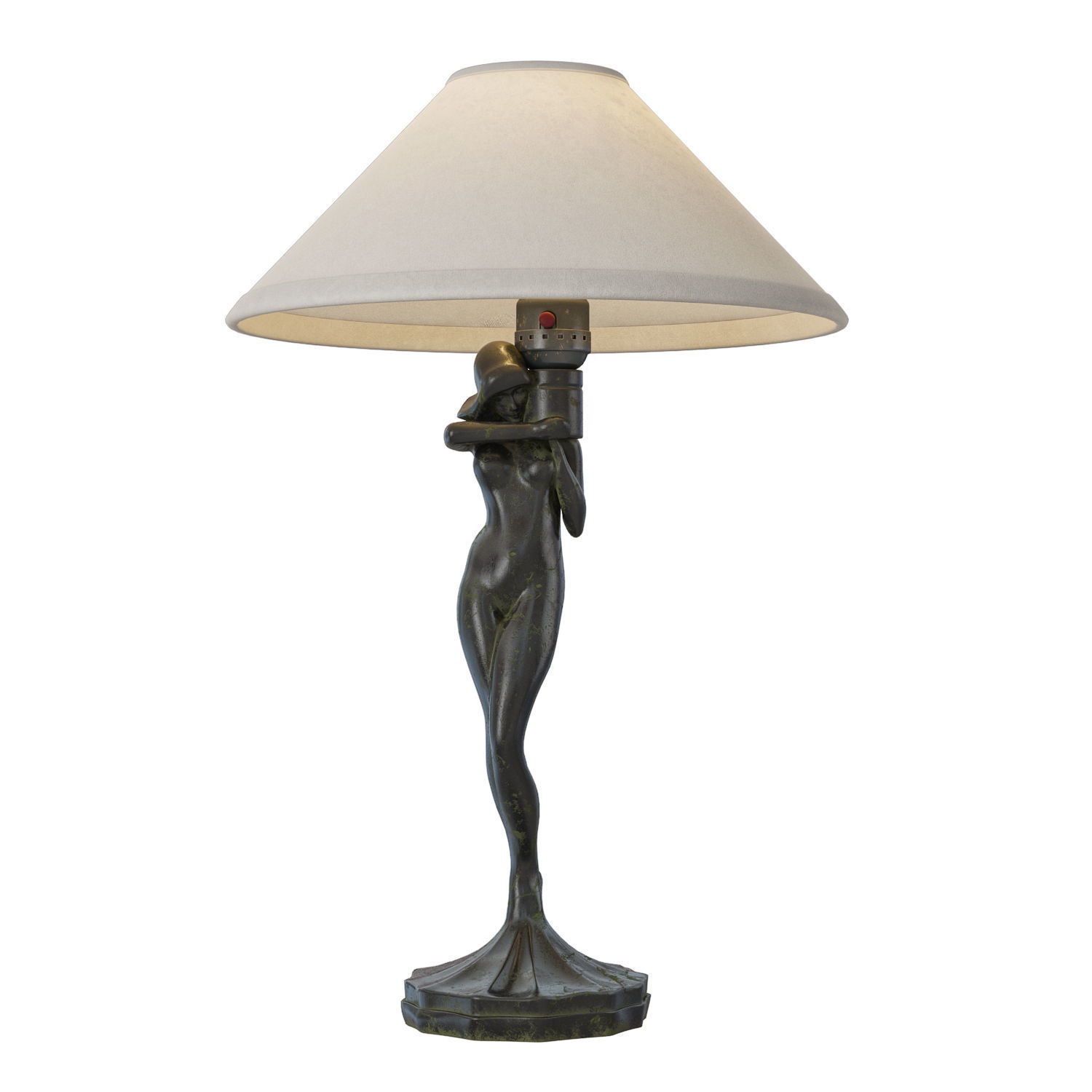 1stdibs Frankart Table Lamp L203 1922s 3D model_1