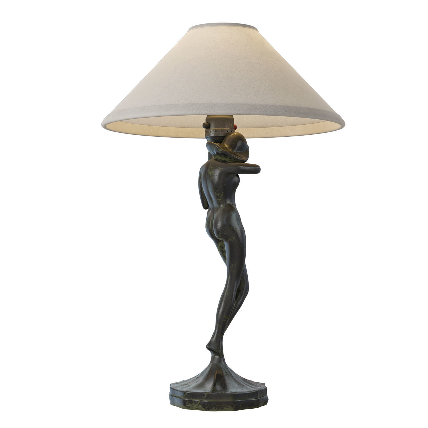 1stdibs Frankart Table Lamp L203 1922s 3D model_3